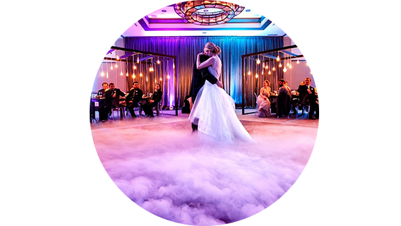 Ouverture de bal avec fumée lourde
